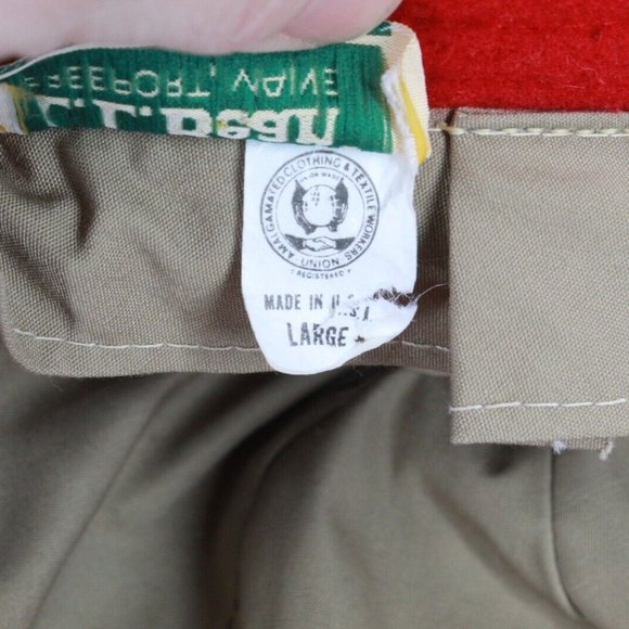 Vintage LL Bean Red Felt Wool Lined Bucket Hat Size L - Picture 8 of 9